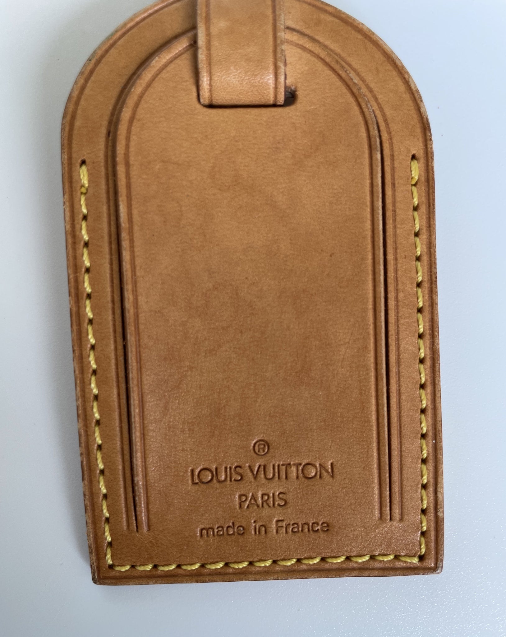 Louis Vuitton Vachetta Leather Luggage Name Tag Louis Vuitton