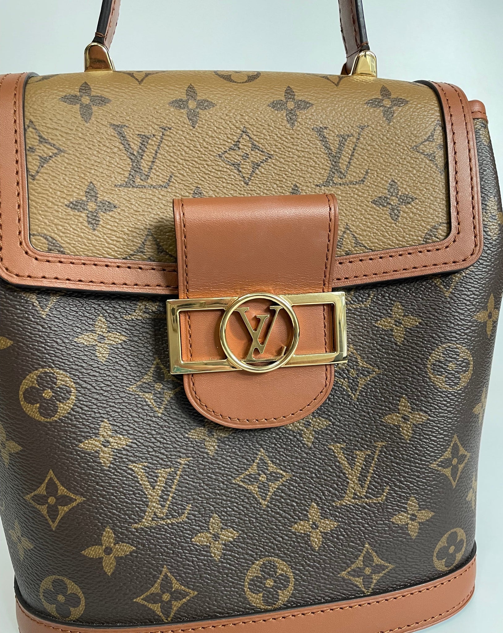 louis vuitton leather backpack