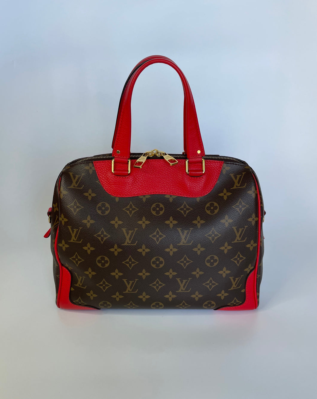 Louis Vuitton Retiro Handbag Red Monogram for Sale in Los